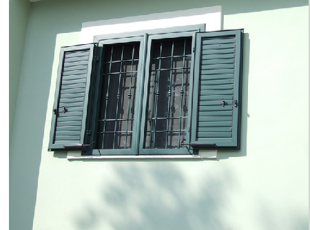 Combinata Grata di sicurezza con persiana in alluminio