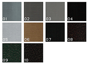 COLORI RAL SPECIALI

- 01. OX1 ARGENTO LUC. CAT. D
- 02. OX3 TITANIO LUC. CAT. D
- 03. OX4 FUMÈ LUC. CAT. D
- 04. E95 NERO LUC. CAT. D
- 05. OX2 ARGENTO SAT. CAT. C
- 06. OX14 BRONZO SAT. CAT. C
- 07. E100 NERO SAT. CAT. C
- 08. RAME BUGNATO CAT. C
- 09. VERDE BUGNATO CAT. C
- 10. BRONZO BUGNATO CAT. C