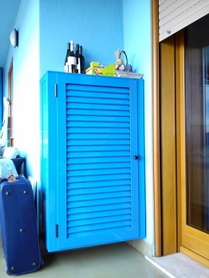 mobiletto porta detersivi in alluminio